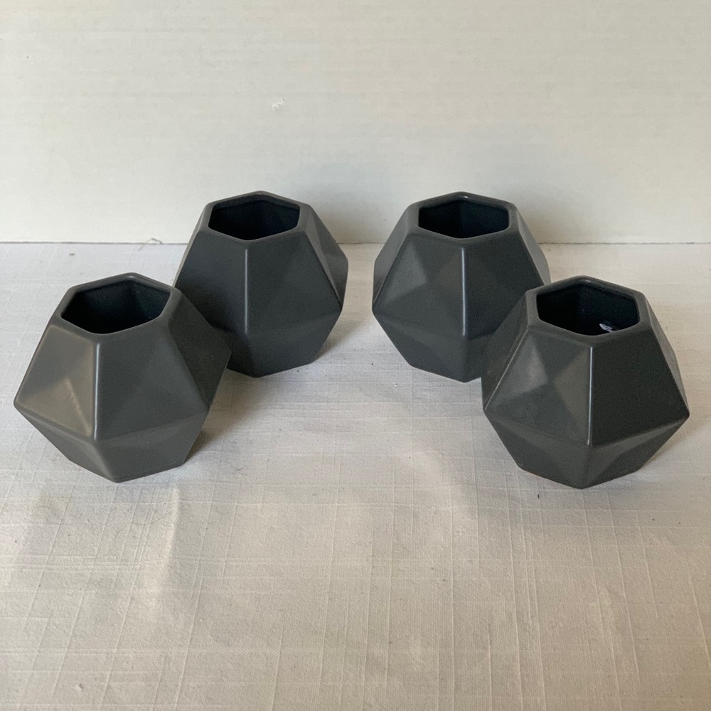 IKEA| Set of 4 Grey LIVSLÅNG Vases